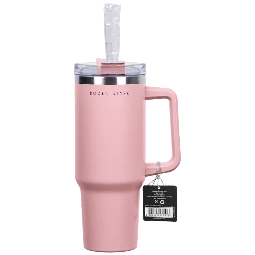 Boden Stark 1200ml Travel Mug - Pink